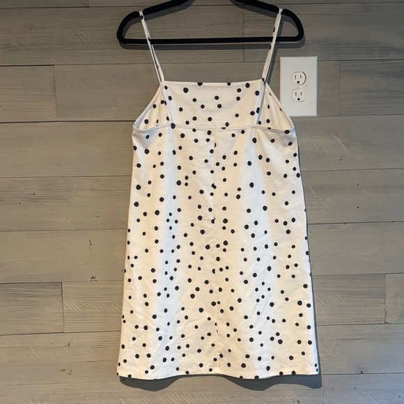 Zara Cream and Black Polka Dot Mini Dress - Picture 6 of 7